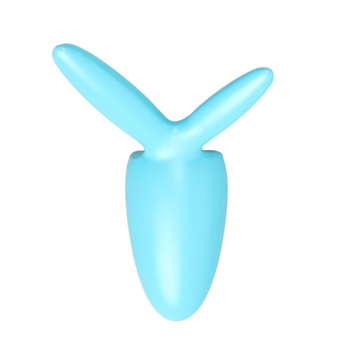 Крючок мебельный CAPPIO RABBIT, двухрожковый, цвет голубой CAPPIO