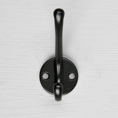 Крючок мебельный CAPPIO LINE, двухрожковый, цвет черный CAPPIO