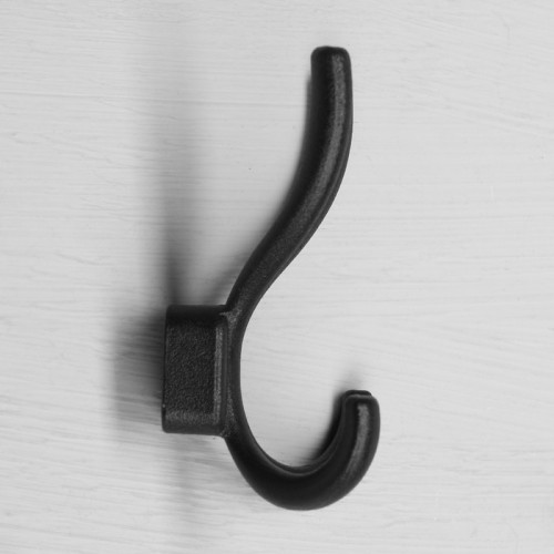 Крючок мебельный, VINTAGE122, четырехрожковый, цвет черный ТУНДРА
