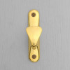 Крючок мебельный KM1005GP, однорожковый, цвет золото ТУНДРА