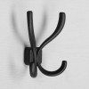 Крючок мебельный, VINTAGE122, четырехрожковый, цвет черный ТУНДРА