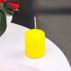 Свеча - цилиндр, 4х5см, 7 ч, 47 г, желтая Омский свечной завод