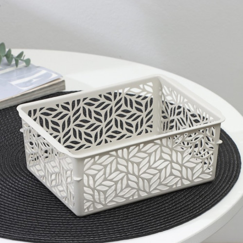 Корзинка для хранения без крышки Linden, 1,4 л, 19×14×7,5 см, цвет светло-серый Idiland