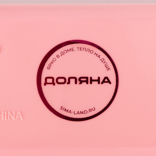 Корзина для хранения Доляна «Вертикаль», пластик, 25×7×6 см, розовая Доляна