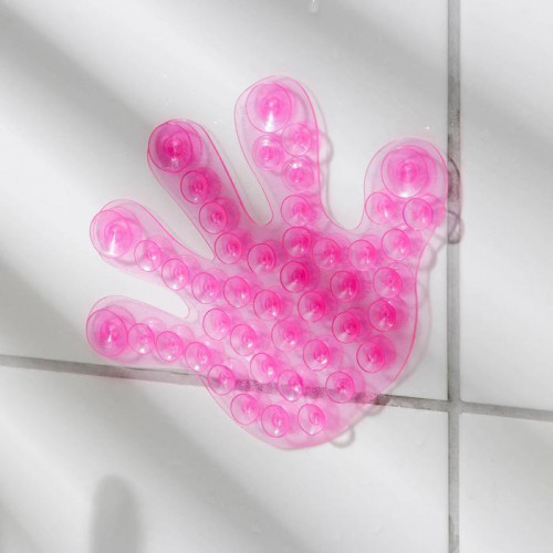 Мини - коврик детский в ванну «Рука», 13×11 см, цвет МИКС (производитель не указан)