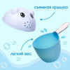 Ковш для купания и мытья головы, детский банный ковшик, хозяйственный «Котенок», 500 мл., цвет голубой (производитель не указан)