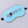 Маска для сна с гелевым вкладышем «MONDAY», 19 × 10 см, резинка одинарная, цвет голубой ONLITOP
