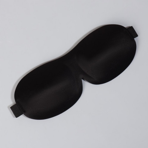 Маска для сна 3D, на липучке, 22,5 × 9 см, цвет чёрный ONLITOP