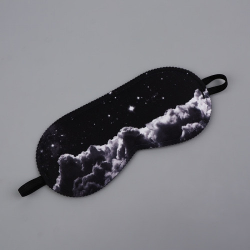 Маска для сна «Космос», 19 × 8,5 см, резинка одинарная, цвет чёрный ONLITOP