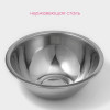 Миска Доляна, 1.4 л, d=20.5 см, толщина 0.3 мм, нержавеющая сталь, хромированная Доляна