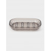 Мыльница «Аврора», пластик, 13×9×2 см, коричневая (производитель не указан)