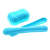 Набор «Дорожный», 2 предмета: мыльница, футляр для зубной щетки, цвета МИКС Альтернатива