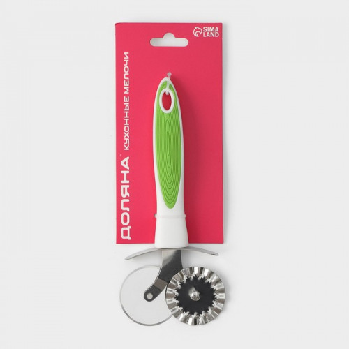 Нож для пиццы и теста Доляна Style, 18.5 см, ручка soft - touch, МИКС Доляна