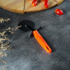 Нож для пиццы и теста Доляна «Оранж», 19 см, d=6,7 см, цвет оранжевый Доляна