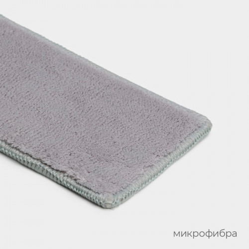 Сменная насадка для окномойки Raccoon, микрофибра, 25.5×9 см, серая Raccoon