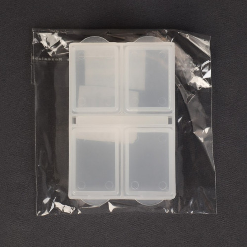 Органайзер для бисера, 6,4 × 4,4 × 1,3 см, цвет прозрачный (производитель не указан)