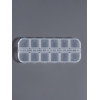 Органайзер для хранения мелочей, 12 ячеек с номерами, 13×5.3×1.3 см, прозрачный Арт Узор