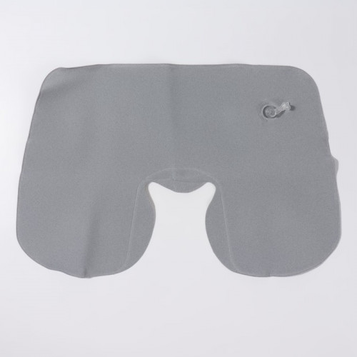 Подушка для шеи дорожная, надувная, 38 × 24 см, цвет серый ONLITOP