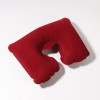 Подушка для шеи дорожная, надувная, 38 × 24 см, цвет бордовый ONLITOP