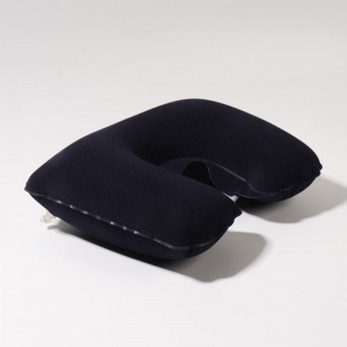 Подушка для шеи дорожная, надувная, 38 × 24 см, цвет синий ONLITOP