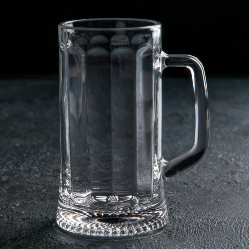 Кружка стеклянная для пива «Ладья», 330 мл ОСЗ