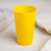 Стакан пластиковый «Ангора», 400 мл, цвет жёлтый ТД Ангора