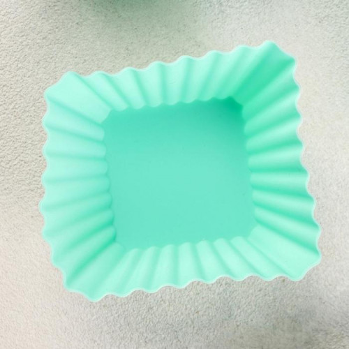 Набор силиконовых форм для выпечки Доляна «Риб.Квадрат», 7×3,5 см, 6 шт, цвет МИКС Доляна