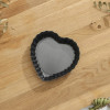 Форма для выпечки «Жаклин. Рифлёное сердце», 11×2 см, съёмное дно, антипригарное покрытие, цвет чёрный (производитель не указан)
