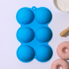 Форма для муссовых десертов и выпечки «Купол», 25×16×3,5 см, 6 ячеек (d=7 см), цвет МИКС (производитель не указан)