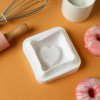 Форма для выпечки и муссовых десертов KONFINETTA «Любовь в квадрате», 11,4×12×4,4 см, цвет белый KONFINETTA