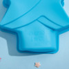 Форма силиконовая для выпечки Доляна «Ёлочка», 13×10 см, цвет синий Доляна