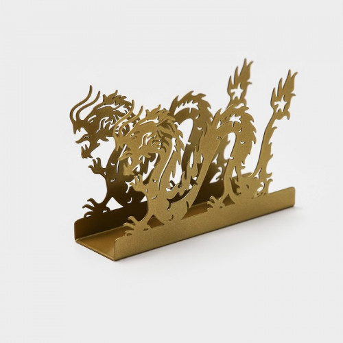 Салфетница Magistro «Дракон», 14×4×9 см, золотая Magistro
