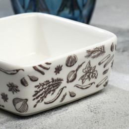 Соусник керамический Kitchen, 8.5×8.5×3.5 см