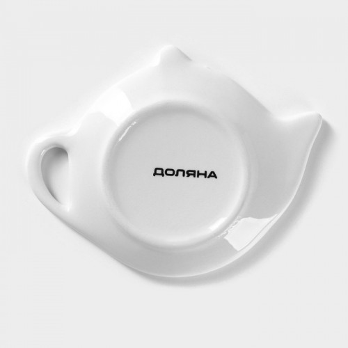 Подставка под чайный пакетик Доляна «Мрамор», 12×9×1,5 см Доляна