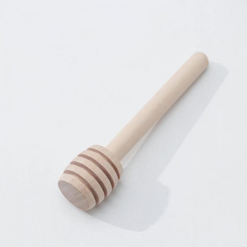 Ёмкость стеклянная для мёда и варенья с деревянной ложкой Доляна «Парфе», 250 мл, 7×14 см Доляна