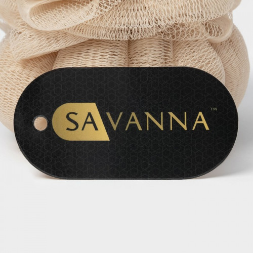 Мочалка для тела SAVANNA, 50 гр, цвет коричневый SAVANNA