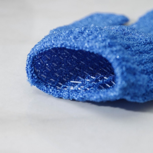 Мочалка-перчатка массажная Доляна, 14×18 см, однотонная, цвет МИКС Доляна