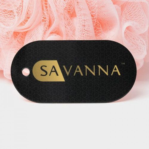 Мочалка для тела SAVANNA «Нежность», 90 г, розовая SAVANNA