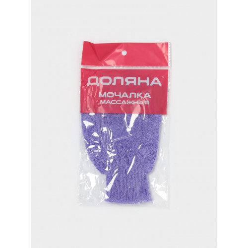 Мочалка-перчатка массажная Доляна, 14×18 см, однотонная, МИКС Доляна