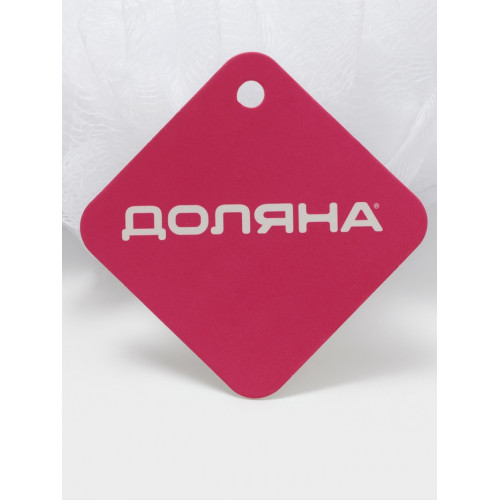 Мочалка для тела Доляна, 40 гр, белая Доляна