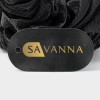 Мочалка для тела SAVANNA «Нежность», 90 г, тубус в подарок, чёрная SAVANNA
