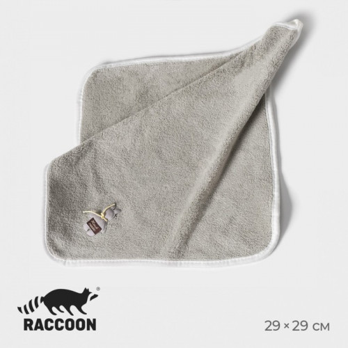 Салфетка для уборки Raccoon «Белая», 29×29 см Raccoon