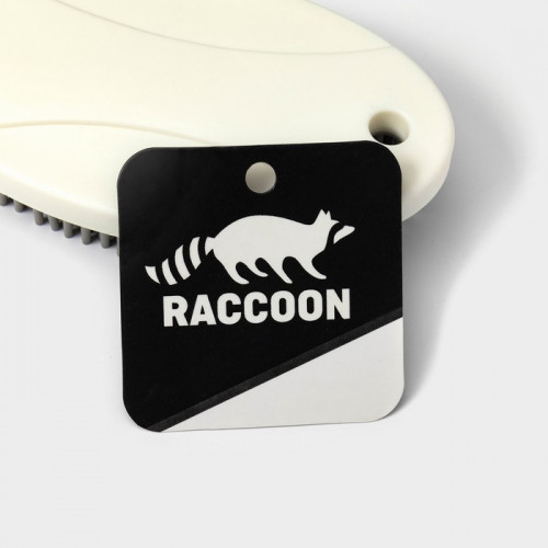 Щётка универсальная Raccoon, 12×6.5×2.5 см, пластик, TPR ворс, 1.6 см Raccoon