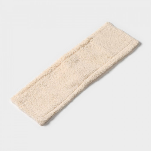 Насадка для плоской швабры Доляна «Пастель», 42×12 см, микрофибра, 60 гр, цвет бежевый Доляна