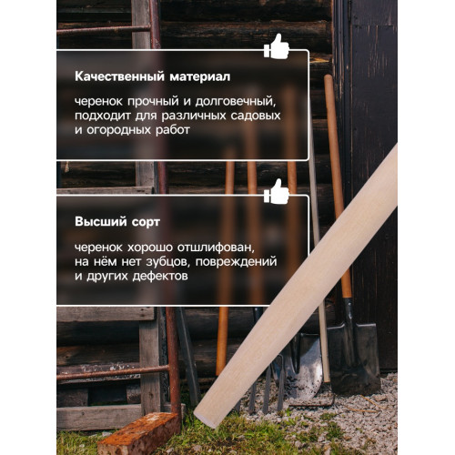 Черенок берёзовый, d = 22 мм, длина 120 см, высший сорт, Greengo Greengo