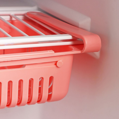 Полка подвесная в холодильник, раздвижная 23(28)×16,2×7,5 см, цвет МИКС Доляна