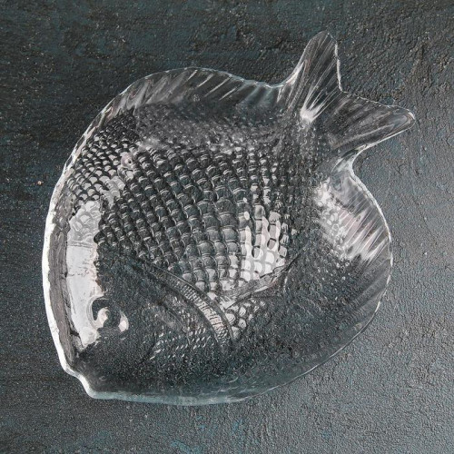 Блюдо Paşabahçe Marine, 19.6×16 см, стекло, прозрачное Paşabahçe