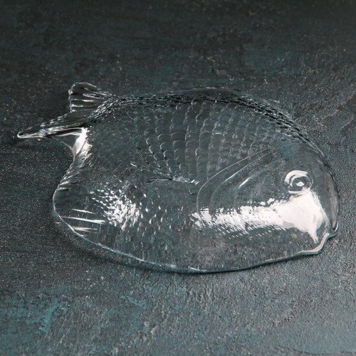 Блюдо Paşabahçe Marine, 19.6×16 см, стекло, прозрачное Paşabahçe