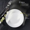 Тарелка керамическая пирожковая Доляна «Моника», d=17,5 см, цвет белый Доляна