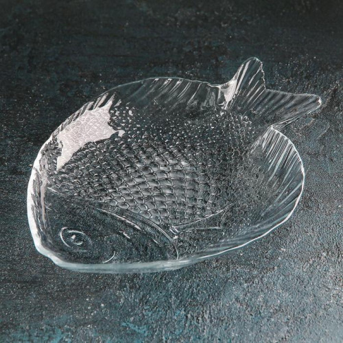 Блюдо Paşabahçe Marine, 19.6×16 см, стекло, прозрачное Paşabahçe